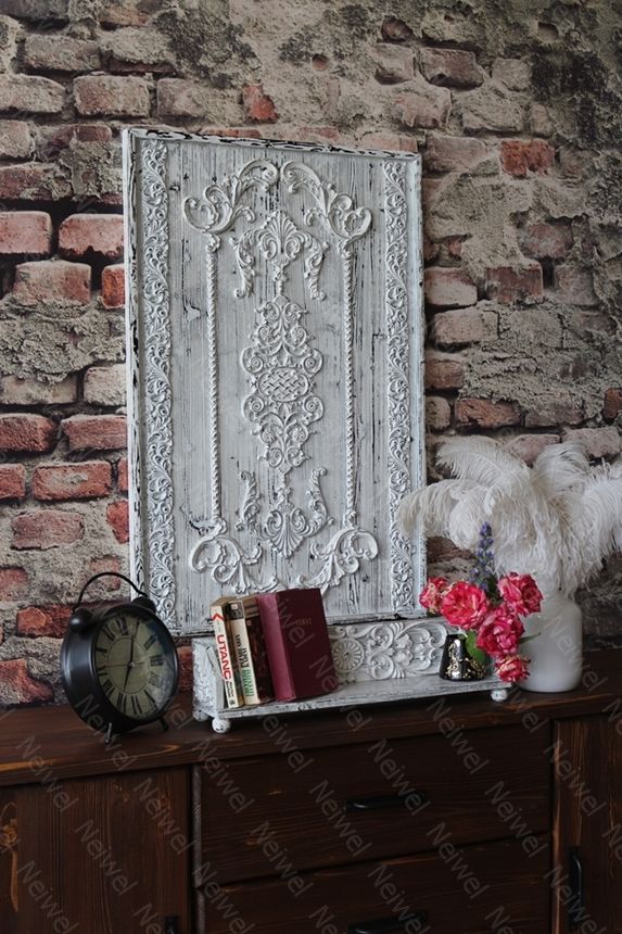 Neiwel Vintage Tenna Eskitme Beyaz Stand Raf