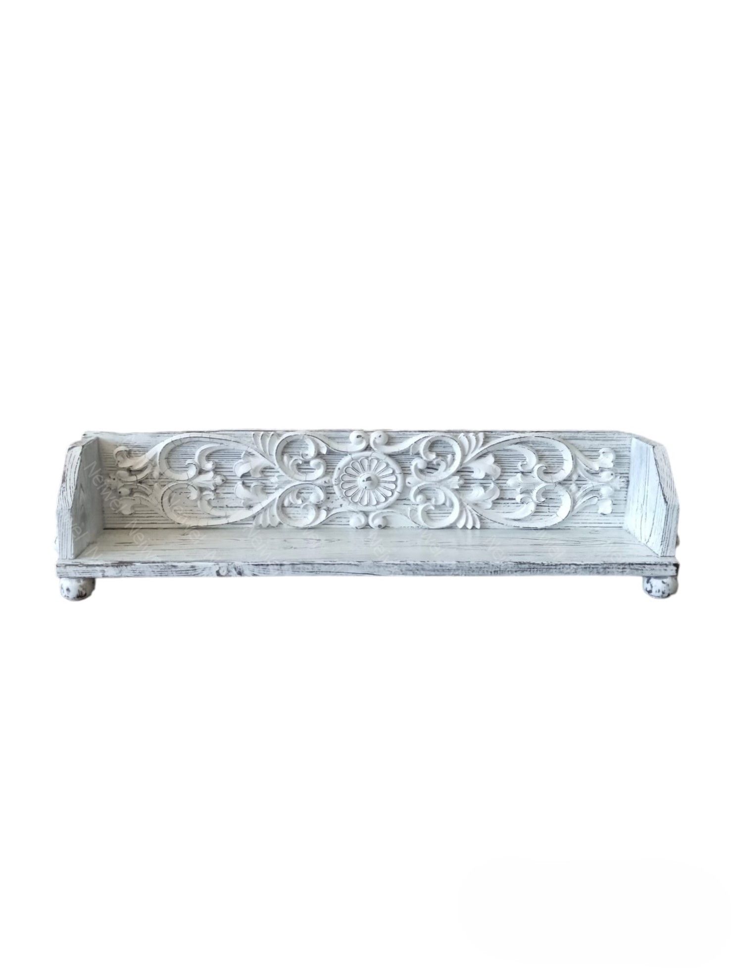 Neiwel Vintage Tenna Eskitme Beyaz Bar Standı