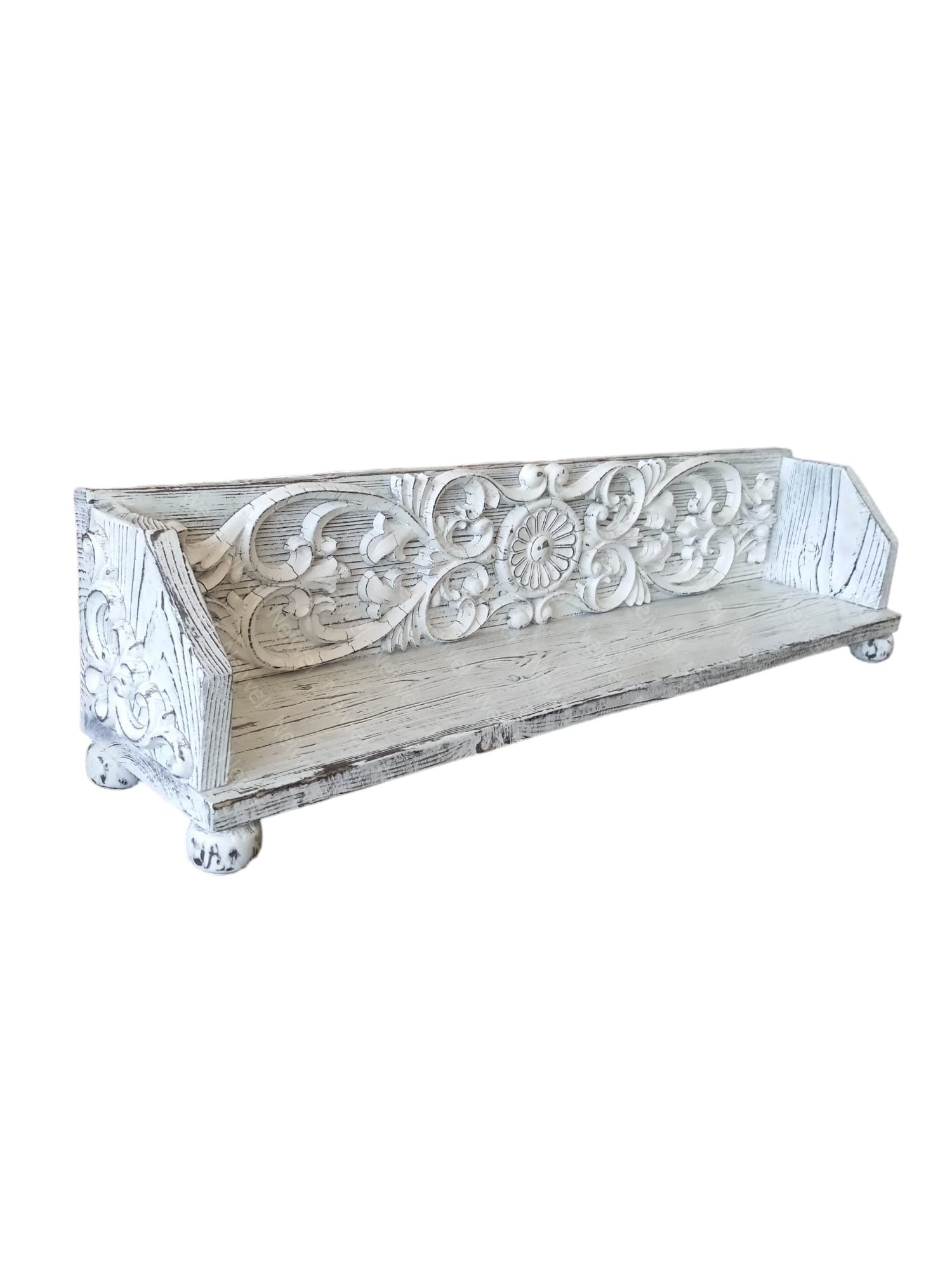 Neiwel Vintage Tenna Eskitme Beyaz Stand Raf