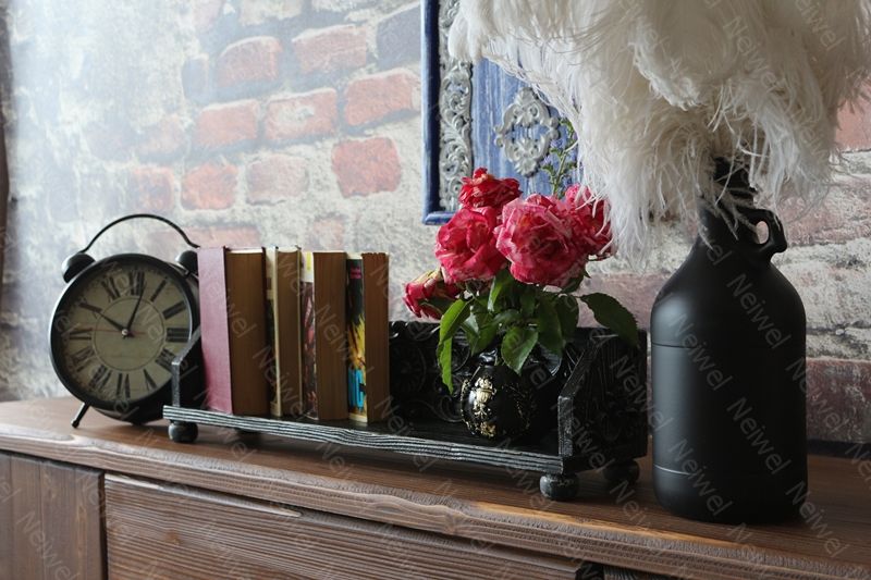 Neiwel Vintage Tenna Eskitme Siyah Stand Raf
