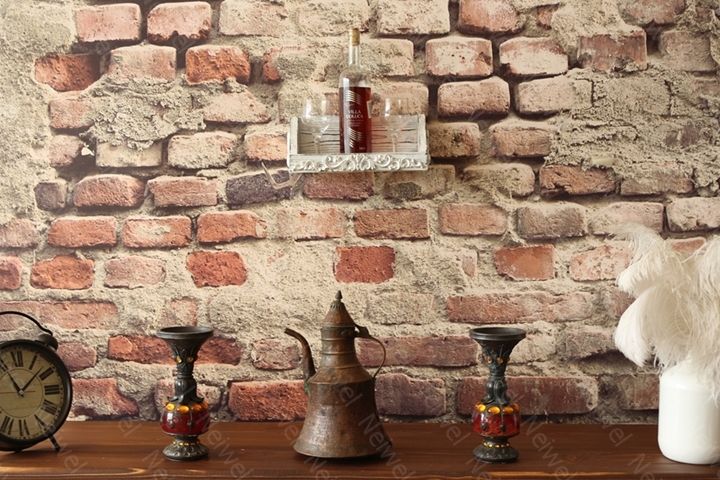 Neiwel Vintage Tuen Eskitme Beyaz Bar Raf