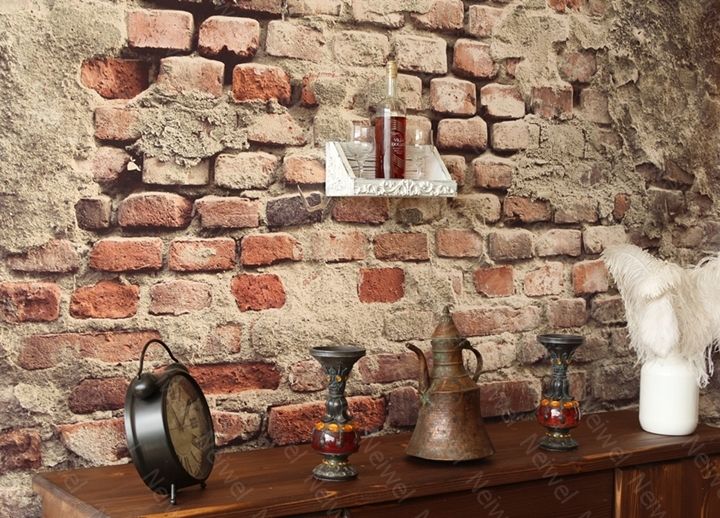 Neiwel Vintage Tuen Eskitme Beyaz Bar Raf