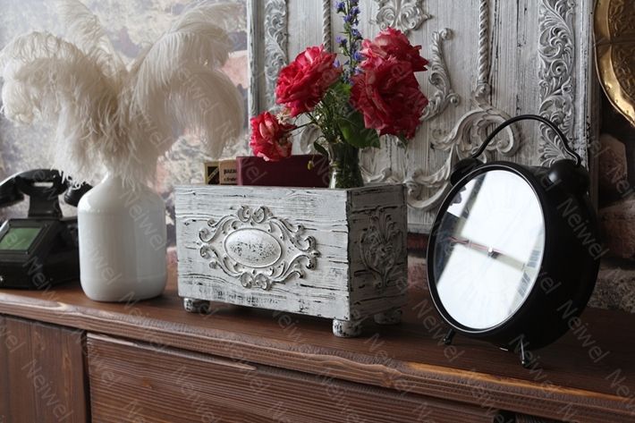 Neiwel Vintage Urme Eskitme Beyaz Kutu