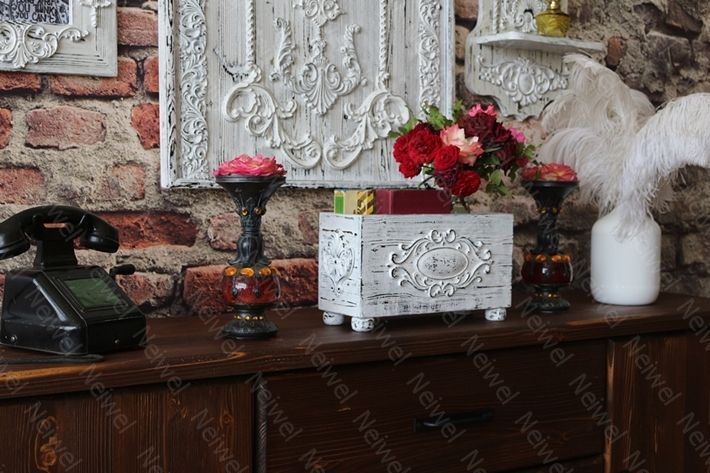 Neiwel Vintage Urme Eskitme Beyaz Kutu