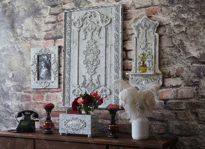 Neiwel Vintage Urme Eskitme Beyaz Kutu