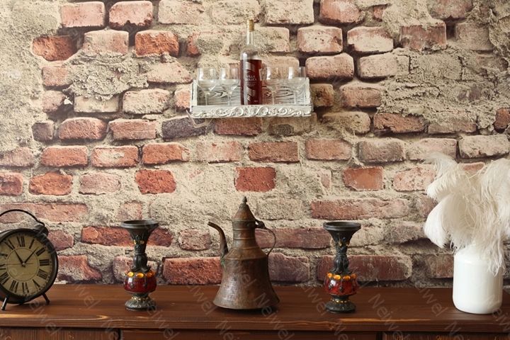 Neiwel Vintage Vien Eskitme Beyaz Bar Raf