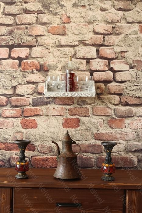 Neiwel Vintage Vien Eskitme Beyaz Bar Raf