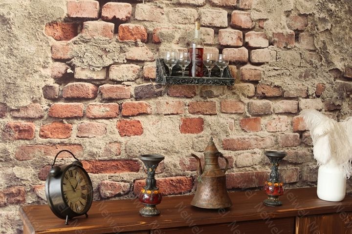 Neiwel Vintage Vien Eskitme Siyah Bar Raf