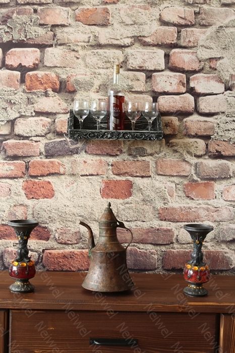 Neiwel Vintage Vien Eskitme Siyah Bar Raf