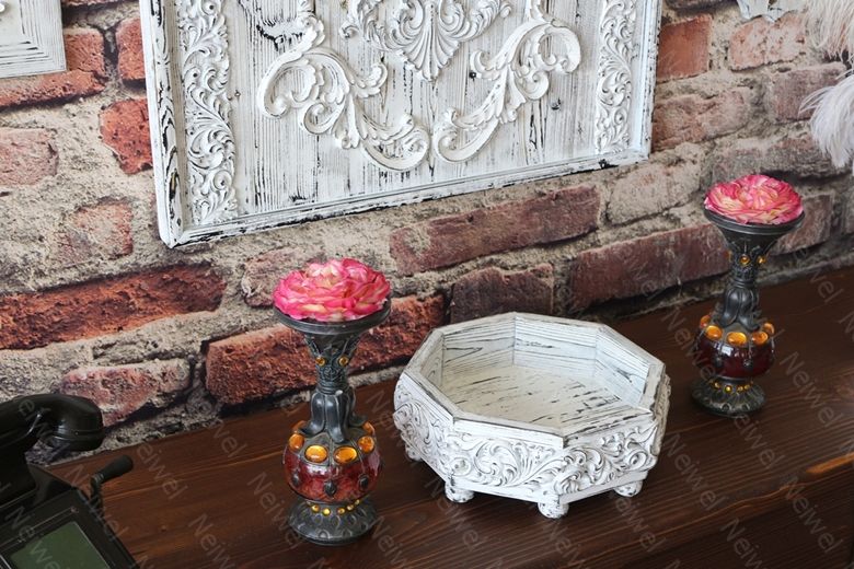 Neiwel Vintage Yıldız Eskitme Beyaz Kutu