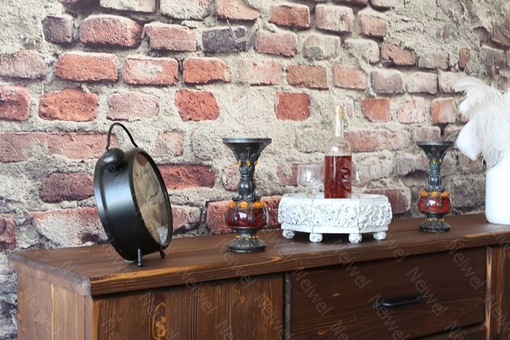 Neiwel Vintage Yıldız Eskitme Beyaz Sekizgen Bar Standı