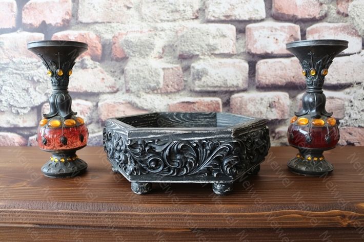 Neiwel Vintage Mercan Eskitme Siyah Kutu