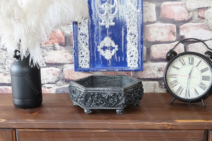 Neiwel Vintage Mercan Eskitme Siyah Kutu