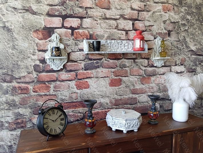 Neiwel Vintage Doa Wel Eskitme Beyaz Raf