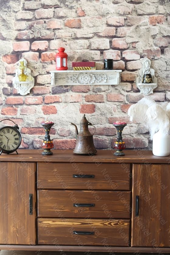 Neiwel Vintage Duen Eskitme Beyaz Raf