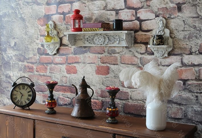 Neiwel Vintage Duen Eskitme Beyaz Raf