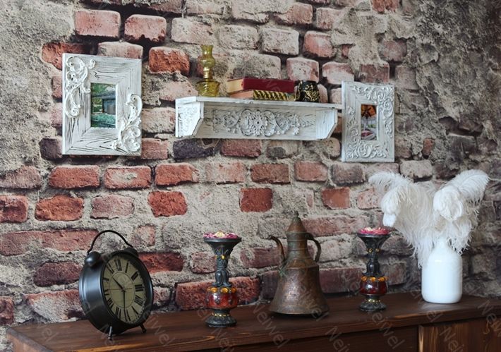 Neiwel Vintage Duen Eskitme Beyaz Raf