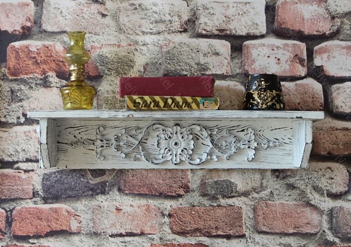 Neiwel Vintage Duen Eskitme Beyaz Raf
