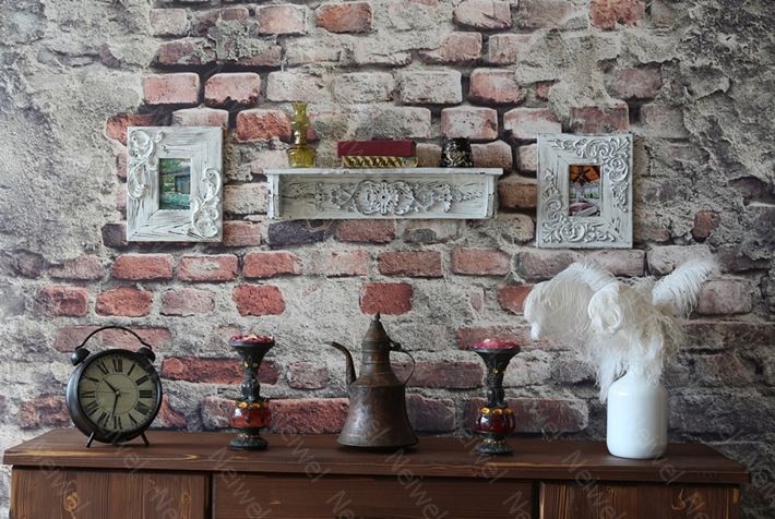 Neiwel Vintage Duen Eskitme Beyaz Raf