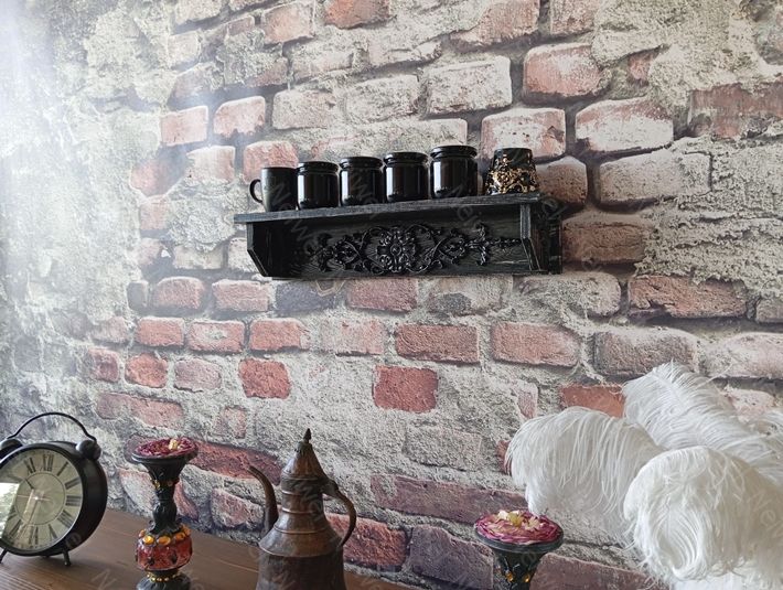 Neiwel Vintage Duen Eskitme Siyah Raf