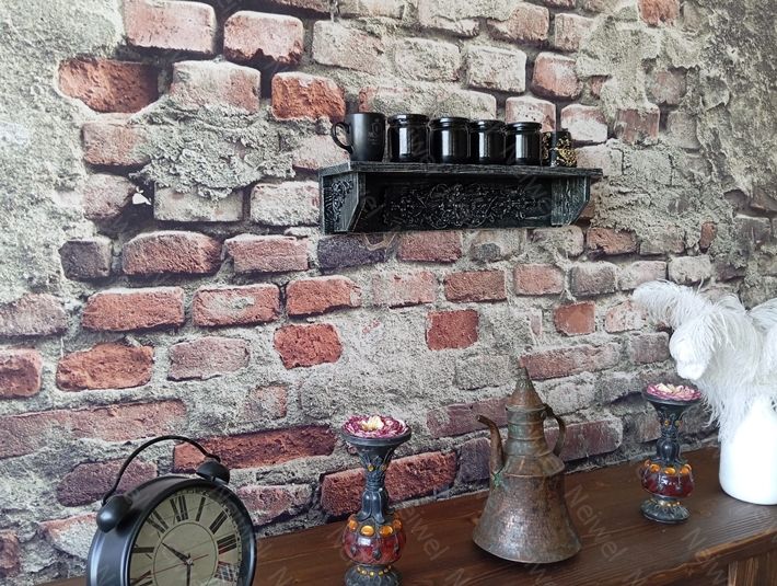 Neiwel Vintage Duen Eskitme Siyah Raf
