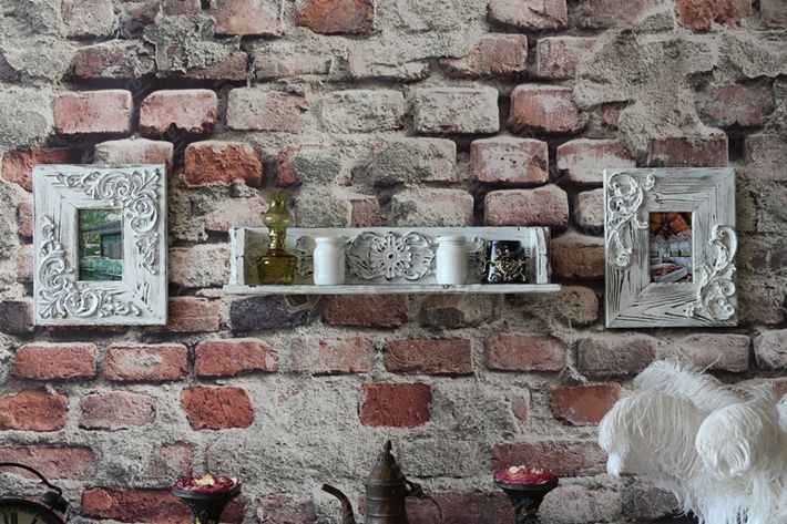 Neiwel Vintage Duen Nio Eskitme Beyaz Raf