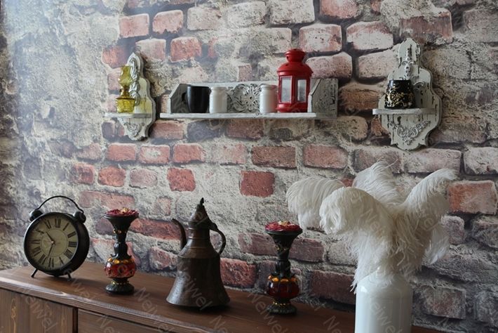 Neiwel Vintage Duen Nio Eskitme Beyaz Raf