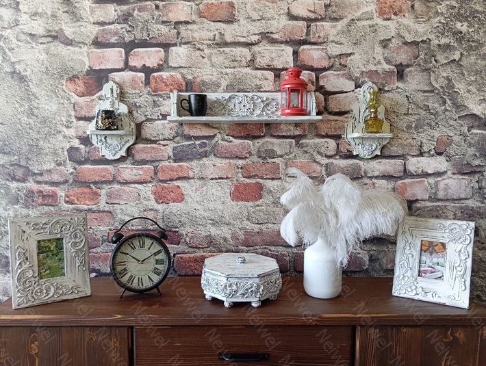 Neiwel Vintage Duen Nio Eskitme Beyaz Raf