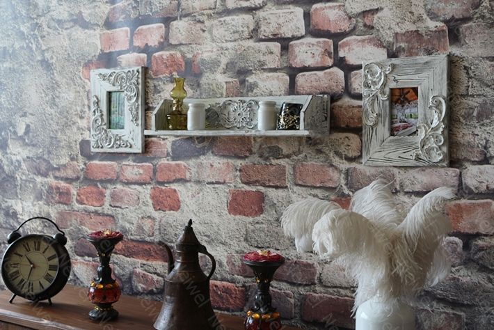Neiwel Vintage Duen Nio Eskitme Beyaz Raf