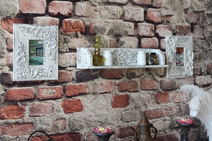 Neiwel Vintage Duen Nio Eskitme Beyaz Raf