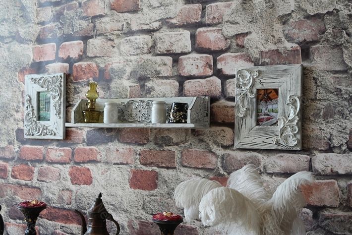Neiwel Vintage Duen Nio Eskitme Beyaz Raf
