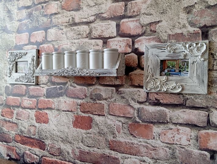 Neiwel Vintage Meira Eskitme Beyaz Raf