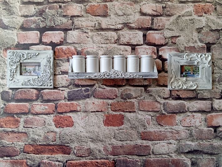 Neiwel Vintage Meira Eskitme Beyaz Raf