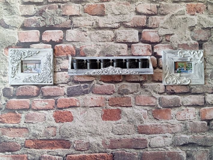 Neiwel Vintage Meira Eskitme Beyaz Raf