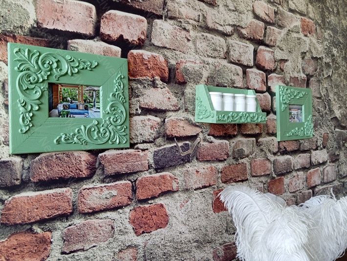 Neiwel Vintage Nuel Yeşil Raf