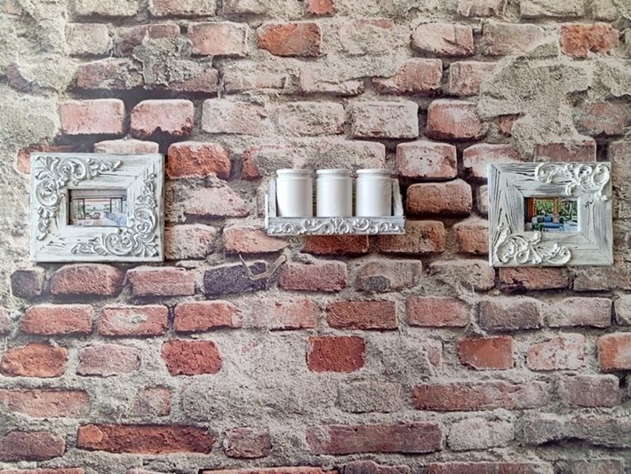 Neiwel Vintage Tuen Eskitme Beyaz Raf