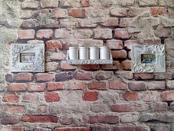 Neiwel Vintage Vien Eskitme Beyaz Raf