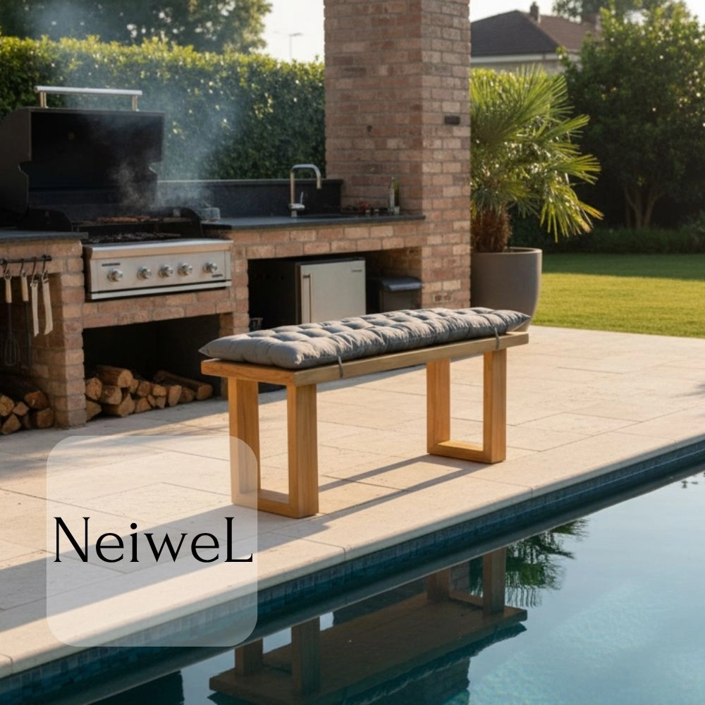Neiwel Garden Sui Doğal Ahşap Bank