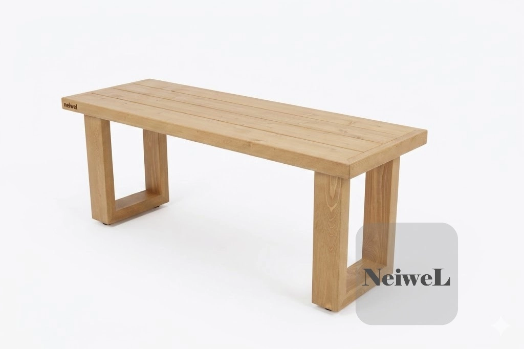 Neiwel Garden Sui Doğal Ahşap Bank