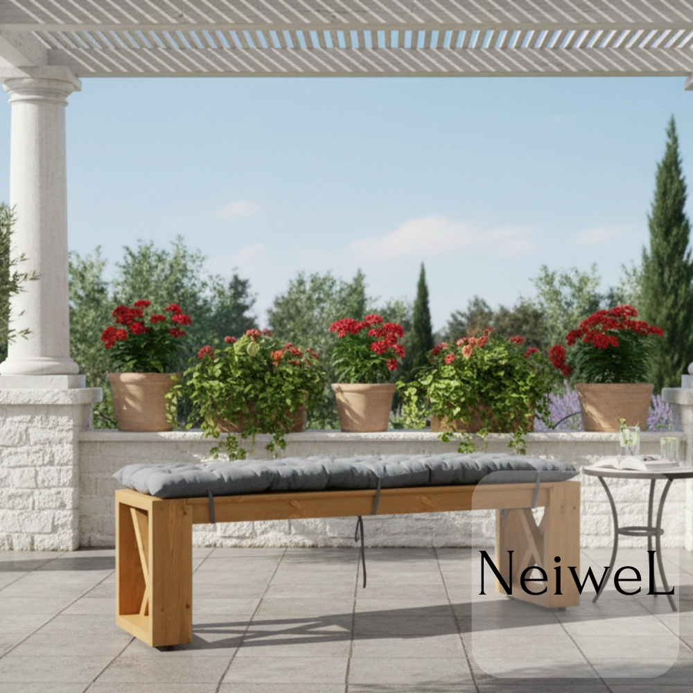 Neiwel Garden Luin Doğal Ahşap Bank