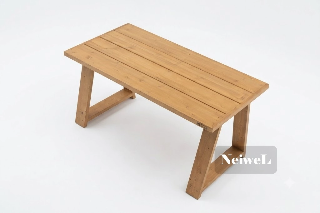 Neiwel Garden Zena Doğal Ahşap Bahçe Masa