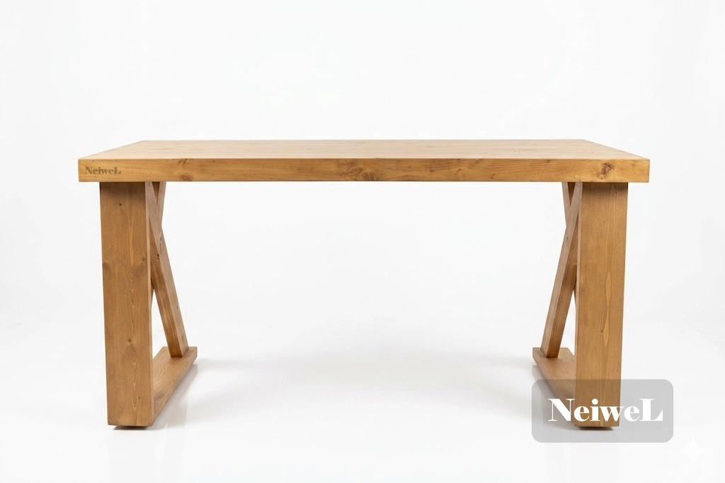 Neiwel Wood Doğal Ahşap Çalışma Masası