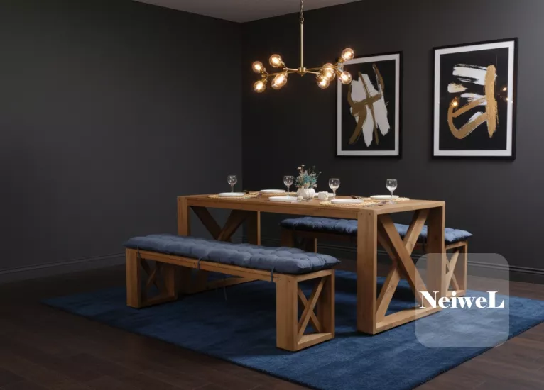 Ahşap Banklı Yemek Masası Modelleri Neiwel’de