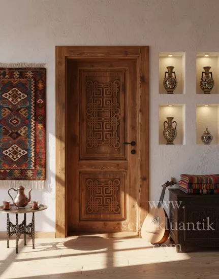 Osmanlı Tarzı Oymalı Ahşap Kapı Modelleri