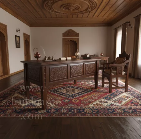 Selçuklu Tarzı Ahşap Çalışma Masası Modelleri