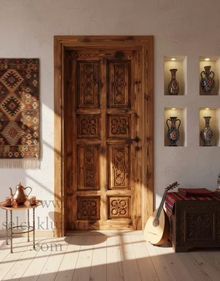 Osmanlı Tarzı Doğal Ahşap Kapı Modelleri