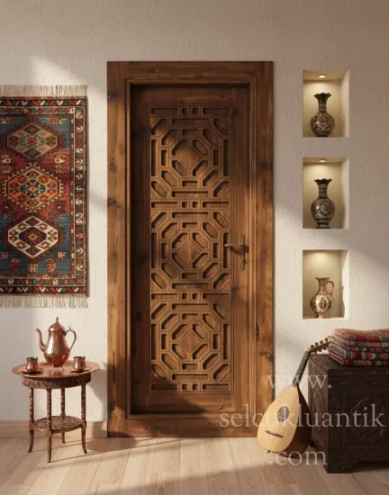 Osmanlı Tarzı El İşçiliği Ahşap Kapı Modelleri