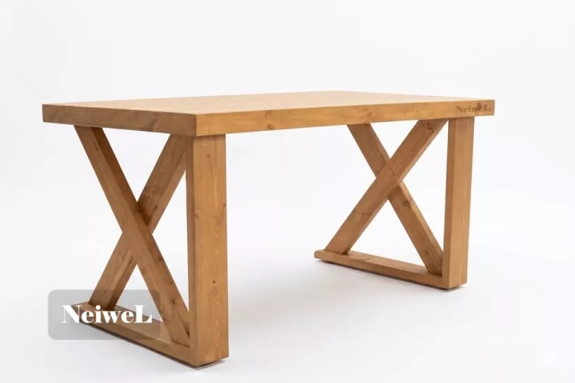 Neiwel Wood Doğal Ahşap Çalışma Masası | Masif Ahşap, El İşçiliği, Ücretsiz Kargo