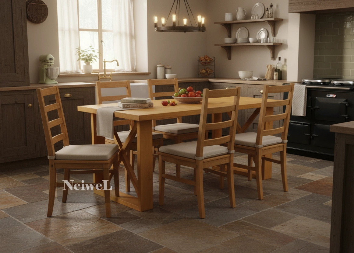 Neiwel Due Doğal Ahşap Mutfak Masası